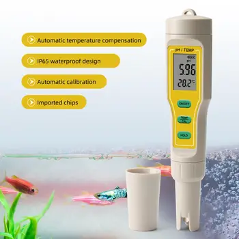 Ph-meter digitale Protable Digitalt LCD-PH-Meter Pen Tester nøjagtighed på 0,01 Aquarium Pool, Vand, Vin, Urin automatisk kalibrering