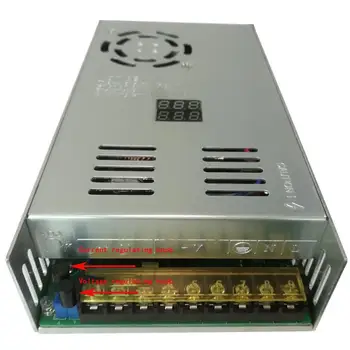 Single Output Ad Til Dc 12V, 15V 18V 24V 30V 36V 48V 60V 500W Skift Strømforsyning Spænding Strøm Uden Digital Display