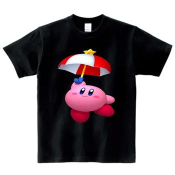 Drenge piger T Shirt Kirby spil Ren Bomuld Besætning Hals kortærmet Tshirt børn Tøj 2020 Høj Kvalitet T-shirt Til baby NN