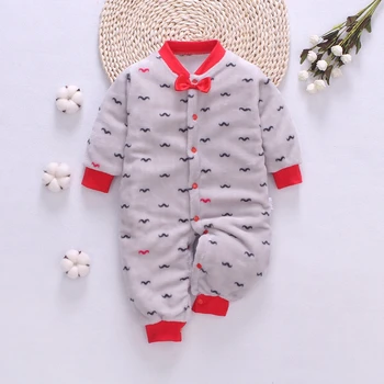 Unisex Baby vinter tøj Flannel Baby sparkedragt bløde Nyfødte Tøj Roupas Spædbarn Baby jumpsuit rompers til baby dreng