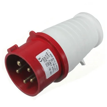 16 Amp 5 pin Plug & Socket Vandtæt IP44 3-Faset 380-415v 3P + N + Jord 16A