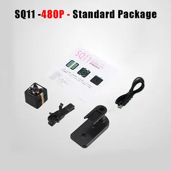 SQ11 480P/1080P Mini Kamera Espia Oculta Micro Video Gizli Kamera Små DV DVR Lomme Camaras HD Krop Cam Skjult Støtte TF Kort