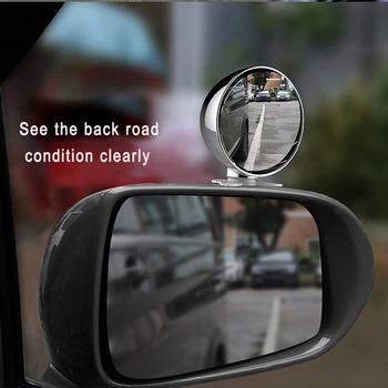 YASOKRO Multifunktions-Bil Blind vinkel Spejl Wide Angle Mirror Justerbar Konveks Spejlet i Bilen på bagsædet Baby spejl