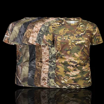 MEGE Mærke Tøj Militære Taktiske Mænds Shirt Camouflage Army Hurtigt Tør Åndbar kortærmet Mandlige Casual Skjorte