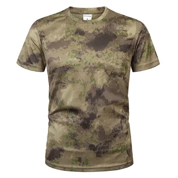 MEGE Mærke Tøj Militære Taktiske Mænds Shirt Camouflage Army Hurtigt Tør Åndbar kortærmet Mandlige Casual Skjorte