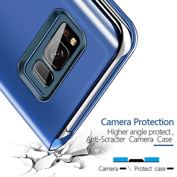 Oppselve Smart Spejl Phone Case For Samsung Galaxy S20 S10 S9 S8 Plus S10E S7 Kant Note 9 8 10 Pro-20 Ultra Flip Cover Capinhas