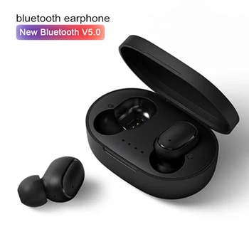 A6S TWS Bluetooth-Hovedtelefon VS Redmi Airdots Trådløse Høretelefoner, Mini-Øretelefoner Stereo Headset for Xiaomi iPhone Huawei, Samsung