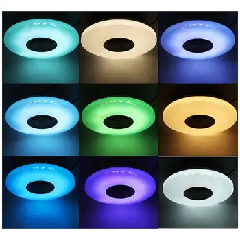 100W 3D Lys-Effekt Moderne RGB-LED-loftsbelysning Hjem Belysning APP bluetooth Musik, Lys Fjernbetjening Smart Soveværelse Lampe