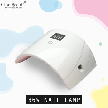 Clou Beauté 36W Søm tørremaskine Gel Polish Negle UV-LED-Lampe Gel Lak Tørring 30'erne/60'erne Sat Gang Manicure Lampe Nail Art Værktøj
