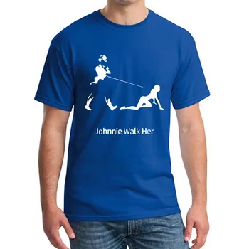 Johnnie Walker T-Shirt Funny Humor Gave til Stede Gang Hendes Unisex T-Shirt, Top Kvalitet shubuzhi Nye Brand til Mænd