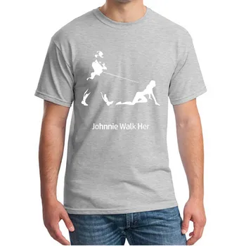 Johnnie Walker T-Shirt Funny Humor Gave til Stede Gang Hendes Unisex T-Shirt, Top Kvalitet shubuzhi Nye Brand til Mænd