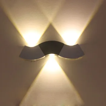 Curve design-LED væglamper 3w spot Wall Sconces Lys AC85-AC265V led Trappe Lys Korridor Belysning sengen væglamper