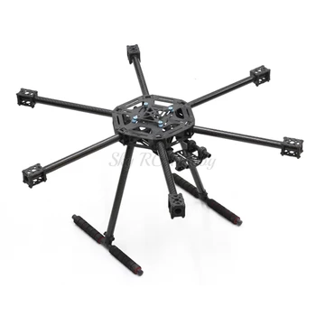LJI X600-X6 X6 600mm FPV Hexacopter Ramme S550 SK500 med Carbon Fiber chassis Skid Opgraderet Version for RC Multicopter