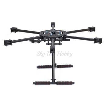 LJI X600-X6 X6 600mm FPV Hexacopter Ramme S550 SK500 med Carbon Fiber chassis Skid Opgraderet Version for RC Multicopter
