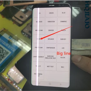 SUPER AMOLED-S8 LCD-For Samsung Galaxy S8 G950 G950F Lcd-Skærm Touch screen Digitalisere Med et kæmpe line