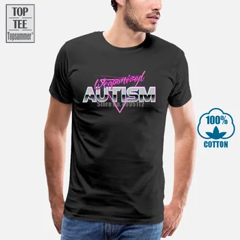 Weaponized Autisme T-Shirt Sjove Meme 80'ERNE Æstetiske Shirt Herre Dame Unisex Skjorte Bløde Top i Bomuld T-Shirt Mænd Kvinder Tee