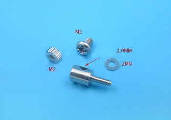 20PC 2mm Pushrod Stik Kobling Prop Metal Hurtig Justering Positioner Servo Stik til DIY RC Både, Reservedele