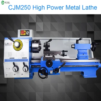 CJM250 Metal Drejebænk Maskine/Rustfrit stål behandling drejebænk maskine/ 750W Drejebænk Maskine