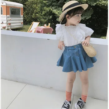 Mihkalev Baby pige sommer tøj sæt 2020 børn tøj sæt, hvid skjorte+nederdel 2pieces træningsdragt børn piger outfits