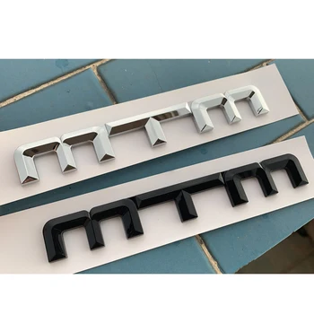 MTM ABS Emblem Bil Styling Genmontering af Stammen Logo Badge Klistermærke til Audi A4L A3 A5 A6L for VW Golf CC Tiguan Krom Blank Sort