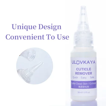 Ulovkaya 30 ML Negle-Neglebånd Remover Skyllemiddel Flydende Exfoliator Neglebånd Olie Behandling Manicure Blødgøre Døde Hud Remover Negle Pleje