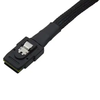 Sas, Sata Kabler til HDD Server Display Card MINI SAS 4i SFF-8087 36Pin Til 4 SAS 29Pin Sff-8482 +4pin Power Cable 1m