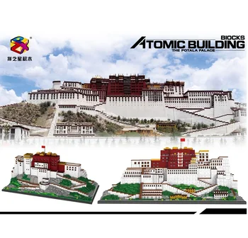 10000Pcs+ Kina Tibet Arkitektur Potala Palace 3D-Model af Micro Blokke Partikler Pædagogisk Legetøj Til Børn PZX 9922