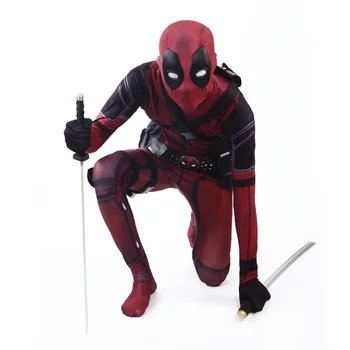 Deadpool kostume voksen Mand Magic cosplay deadpool kostumer til mænd børn Wade Wilson Nylon Spandex Lycra Zentai bodysuit Halloween