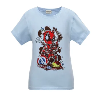 Sommeren Drenge T-Shirts Spil Deadpool T-Shirt Battle royale Bomuld Piger Gamer t-shirts Børn toppe Tøj, Unge Teenage Tøj