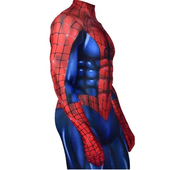 Mænd, Kvinder, Børn Peter Parker Cosplay Kostume muskel Zentai Halloween Kostume Superhelt Bodysuit Buksedragt badebukser