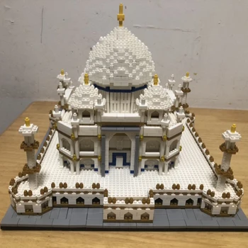 2019 Verden Berømte Arkitektur, Indien Taj Mahal Palace 3D-Model Diamond Mini DIY Micro byggesten Mursten Legetøj Samling