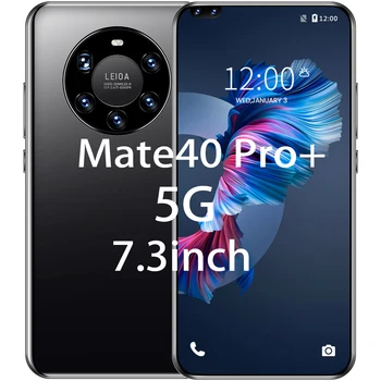 Den globale Version Mate40 pro 7.3 Tommer Store Skærm Andriod Mobil Telefon 10 Centrale 6800mAh Dobbelt SIM-Kort, Smart Telefon MTK6889 Celular