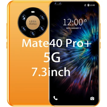 Den globale Version Mate40 pro 7.3 Tommer Store Skærm Andriod Mobil Telefon 10 Centrale 6800mAh Dobbelt SIM-Kort, Smart Telefon MTK6889 Celular