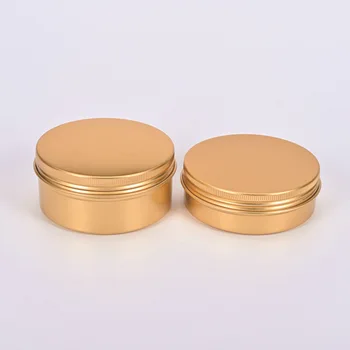 30STK Golden aluminium kan 50 ml 60 ml 100 ml 150 ml gyldne te dåser stearinlys kosmetiske aluminium kasse