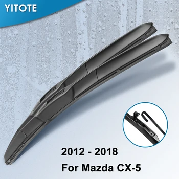 YITOTE Forrude Forrude Viskerblade til Mazda CX-5 CX5 Passer Krog Arme / knap arm 2012 2013 2016 2017 2018