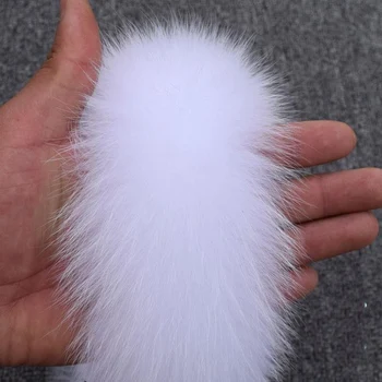 2020 Ægte Pels Krave Af Ægte foxScarf 70cm 8cm Trim af Ned Frakke Fur Strip/Hætteklædte krave naturlige mode trim