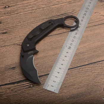 Klo Folde kniv 440Cblade G10 håndtere Udendørs Træning Camping Udendørs Overlevelse Uddannelse Knive EDC Værktøjer