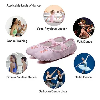 Flower ' s Secret Ballet Dans Sko Yoga Sneakers til Børn Piger Kvinder, Tøfler Efter At Købe CM