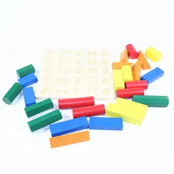 Baby Legetøj Montessori Træ Toy Geometry Cylinder Tidlige Barndom Uddannelse Førskole Uddannelse Kids Legetøj Brinquedos Juguetes