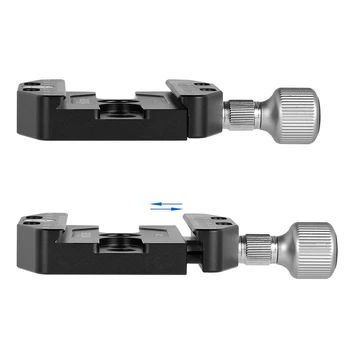 CL-70N Aluminium Legering Quick Release QR-Plade Spænde 3/8 Tommer med 1/4-Inch Adapter & Boble-Niveau for Arca Swiss Benro