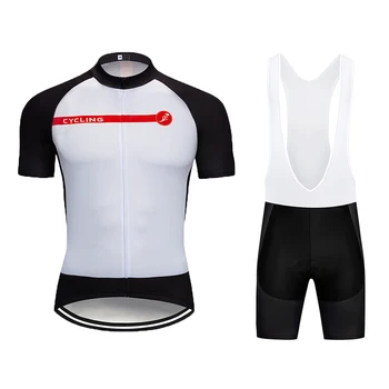 2021 Hvid Pro Team Cycling Jersey Ropa Ciclismo Herre Sommeren Hurtig Tør Cykel Shirts Maillot Culotte Fabrik, Engros-Skik