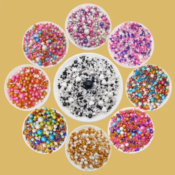 Spiselige Farverige Sukker Perler, Perle Sukker Kugler DIY Kage at Bage Brød med Farverige Bolde, Bage Kage Dekoration Materialer