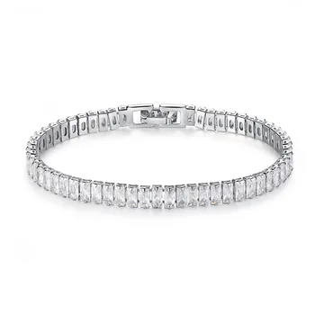 2021 nye luksus prinsesse 925 sterling sølv armbånd armbånd til kvinder jubilæum gave smykker engros moonso S5776