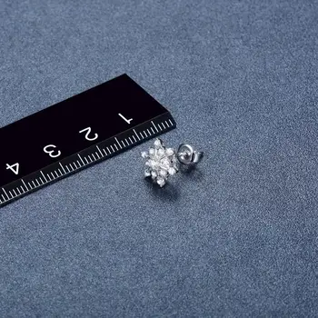 Hutang Lignende Diamant Øreringe Smykker Massiv 925 Sterling Sølv, Hvid Sne Øreringe Til Kvinder, Fødselsdag, Gave,