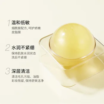 Guld håndsæbe 110g ren fugtgivende collagen face wash udrensning bolden ansigt renere