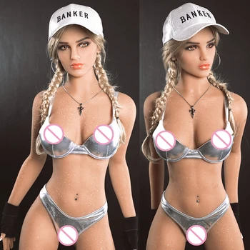 Foxlove 166cm Naturtro Store Bryster Håndsex Love Doll Oral Vaginal Anus Skelet Fast Silikone Sex Dukker Sex Legetøj Til Mænd