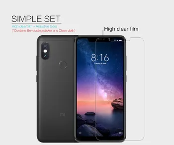 2stk/masse til Xiaomi Redmi Note 6 Pro NILLKIN Super Klar Anti-fingerprint Beskyttende Film ELLER Mat Skærm Protektor Film
