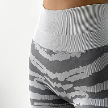 Hearuisavy Kvinder Problemfri Fitness Squat Leggings Kvindelige Zebra Mønster Print Med Høj Talje Fitness Træning Stramme Quick-Tørring Yoga Bukser