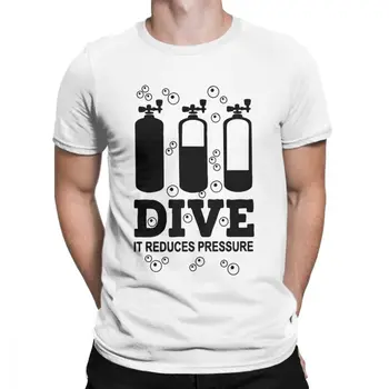 Scuba Dykning T Shirt, Mænds Bomuld Hipster T-Shirts Dyk Dykker Havet, Snorkling, Sport Tees kortærmet Sweatshirt Europa