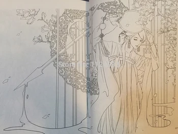 Nye Kinesiske Antikke Figur stregtegning Bog / Gamle damer tegneserie maleri teknikker fra adgang til dygtige /Malebog